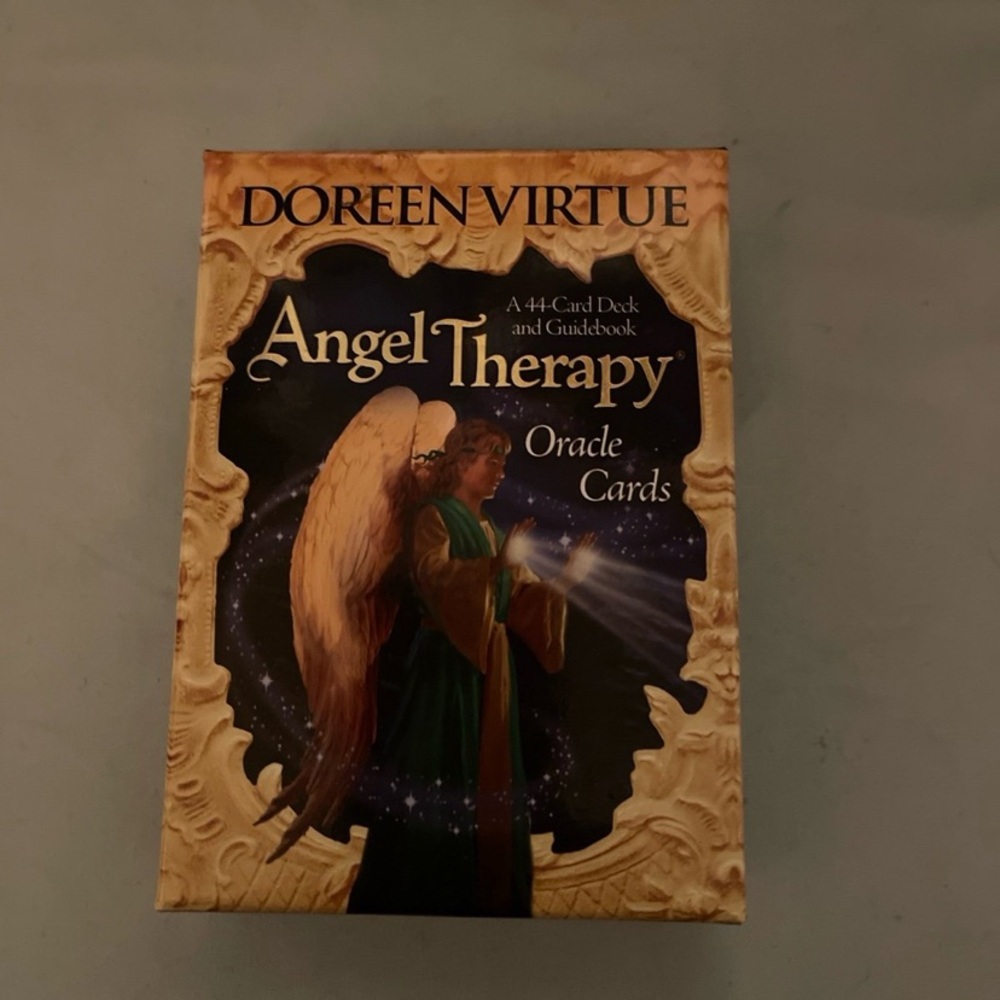 TAKING OFFERS! “Angel Therapy” by Doreen Virtue OOP mint condition w gilt edges!